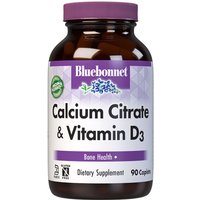 Calcium Citrate Plus Vitamin D3, 90 Caplets, Bluebonnet Nutrition