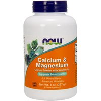 Calcium/Magnesium Citrate Powder, 8 oz, NOW Foods