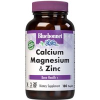 Calcium Magnesium Plus Zinc, 180 Caplets, Bluebonnet Nutrition