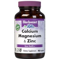Calcium Magnesium Plus Zinc, 90 Caplets, Bluebonnet Nutrition