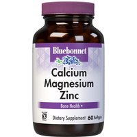 Calcium Magnesium Zinc Plus Vitamin D3, 60 Softgels, Bluebonnet Nutrition