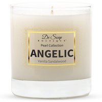 Luxury Candle - Angelic Vanilla Sandalwood, 8.5 oz, De Soap Boutique