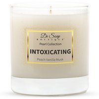 Luxury Candle - Intoxicating Peach Vanilla Musk, 8.5 oz, De Soap Boutique
