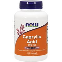 Caprylic Acid 600 mg, 100 Softgels, NOW Foods