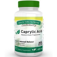 Caprylic Acid 600 mg, 100 Softgels, Health Thru Nutrition