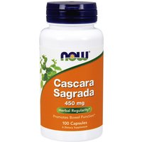 Cascara Sagrada 450 mg, 100 Capsules, NOW Foods
