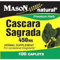 Cascara Sagrada 450 mg, 100 Caplets, Mason Natural