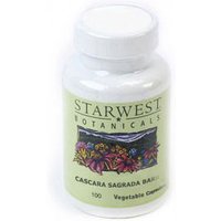 Cascara Sagrada Bark 100 Caps 400 mg, StarWest Botanicals