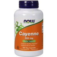 Cayenne Pepper 500 mg, 100 Vegetarian Capsules, NOW Foods