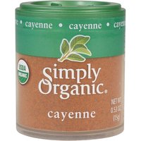 Cayenne Pepper, Ground, 0.53 oz, Simply Organic