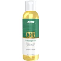 CBD Massage Oil, 4 oz, NOW Foods
