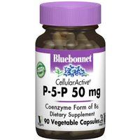 Cellular Active P-5-P 50 mg, Vitamin B6, 90 Vegetable Capsules, Bluebonnet Nutrition