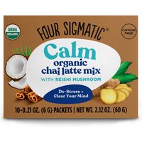 Chai Latte Mushroom Mix with Turkey Tail & Reishi, 10 Packets, Four Sigmatic