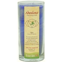 Chakra Energy Jar Candle with Pure Essential Oils, Abundance (Indigo), 11 oz, Aloha Bay