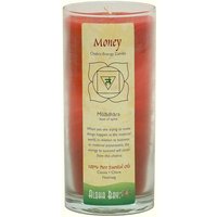 Chakra Energy Jar Candle with Pure Essential Oils, Money (Red), 11 oz, Aloha Bay