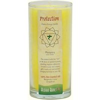 Chakra Energy Jar Candle with Pure Essential Oils, Protection (Yellow), 11 oz, Aloha Bay