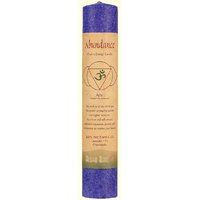 Chakra Energy Pillar Candle with Pure Essential Oils, Abundance (Indigo), 1 Candle, Aloha Bay