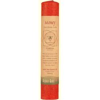 Chakra Energy Pillar Candle with Pure Essential Oils, Money (Red), 1 Candle, Aloha Bay