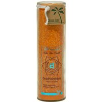 100% Vegetable Palm Wax Chakra Jar Candle, Unscented, Svadhishthana Love (Orange), 16 oz, Aloha Bay