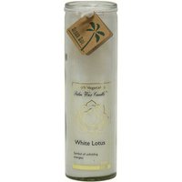 100% Vegetable Palm Wax Chakra Jar Candle, Unscented, White Lotus, 16 oz, Aloha Bay