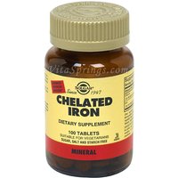 Chelated Iron, 100 Tablets, Solgar