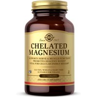 Chelated Magnesium, 100 Tablets, Solgar