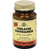 Chelated Manganese, 100 Tablets, Solgar
