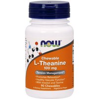 Chewable L-Theanine 100 mg, 90 Chewable Tablets, NOW Foods
