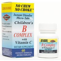 Childrens B-Complex with Vitamin C, 60 Instant Dissolve Tablets, Superior Source