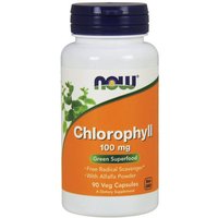 Chlorophyll 100 mg, 90 Capsules, NOW Foods