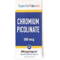Chromium 500 mcg (Chromium Picolinate), 60 Instant Dissolve Tablets, Superior Source
