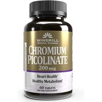 Chromium Picolinate 200 mcg, 60 Tablets, Windmill Health Products