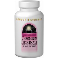 Chromium Picolinate Yeast Free 200mcg 120 tabs from Source Naturals