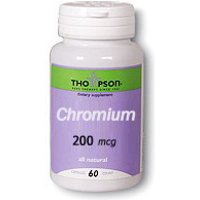 Chromium Picolinate 200mcg 60 tabs, Thompson Nutritional Products
