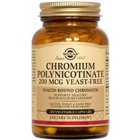 Chromium Polynicotinate 200 mcg, 100 Vegetable Capsules, Solgar