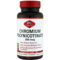 Chromium Polynicotinate ChromeMate 200mcg, 100 Capsules, Olympian Labs
