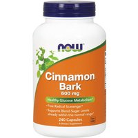 Cinnamon Bark 600 mg, Value Size, 240 Capsules, NOW Foods