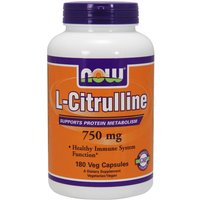 L-Citrulline 750 mg, 180 Capsules, NOW Foods