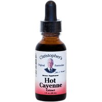Hot Cayenne Pepper Extract (180,000 H.U.), 1 oz, Christophers Original Formulas