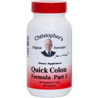 Quick Colon Capsule Formula Part 1, 90 Vegicaps, Christophers Original Formulas