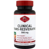 Clinical Resveratrol 500 mg, Value Size, 60 Capsules, Olympian Labs