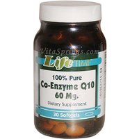 Co-Enzyme Q10 60 mg, 30 Softgels, LifeTime