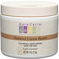 Natural Cocoa Butter Cream, 100% Pure Cocoa Butter 4 oz jar from Aura Cacia