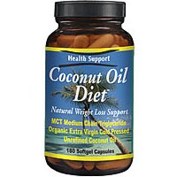 Coconut Oil Diet, 180 Softgels, Health Support