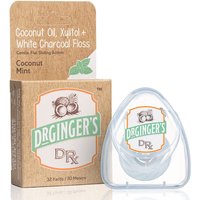 Coconut Oil, Xylitol + White Charcoal Floss, 32 Yards (30 Meters), Dr. Gingers