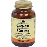 Coenzyme Q-10 120 mg, 60 Vegetable Capsules, Solgar CoQ10