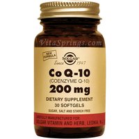 Coenzyme Q-10 200 mg, 30 Softgels, Solgar CoQ10
