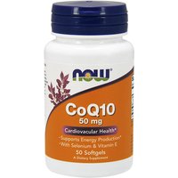CoQ10 50 mg, With Selenium & Vitamin E, 50 Softgels, NOW Foods