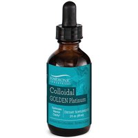 Colloidal Golden Platinum, Liquid Supplement, 2 oz, Harmonic Innerprizes