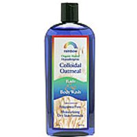 Colloidal Oatmeal Bath & Body Wash, Unscented, 12 oz, Rainbow Research